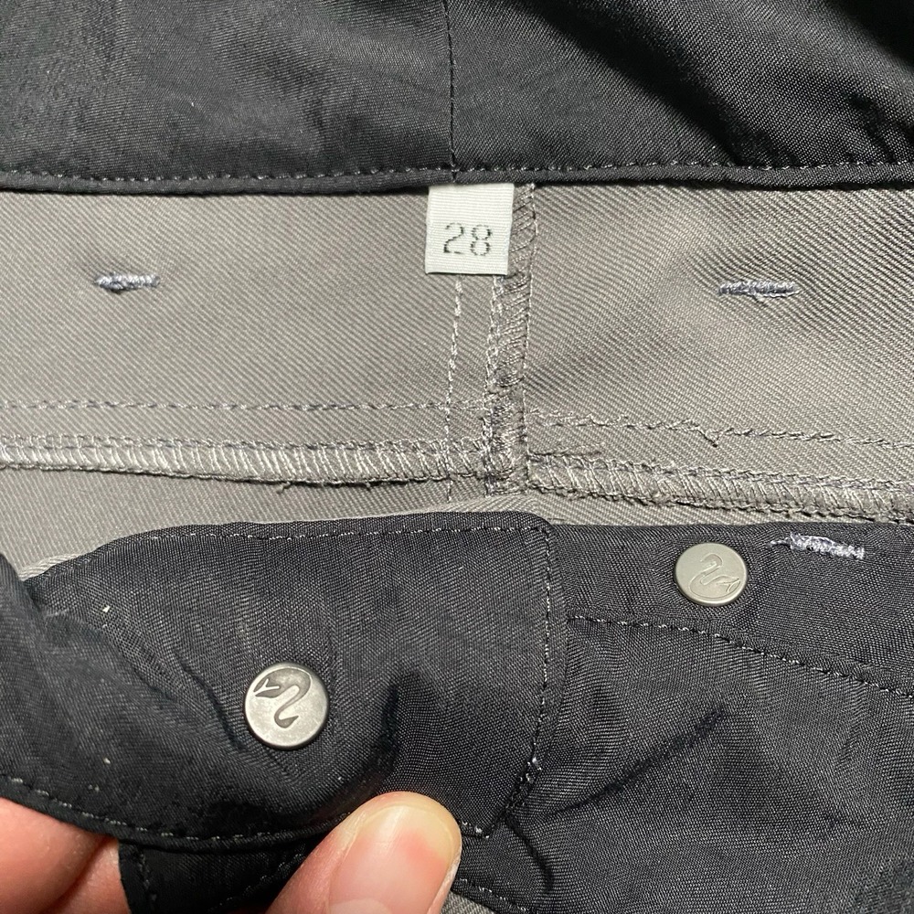 Outlier Bombtwill Bomb Dungarees Pants 28 (29x33) Mens 5 Pocket Gray USA - Picture 9 of 10